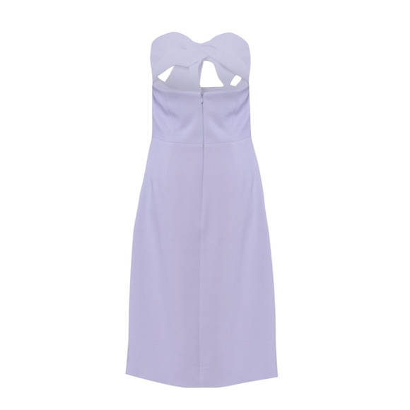 True Decadence Lavender Strapless Bow Midi Dress - Picture 4 of 4